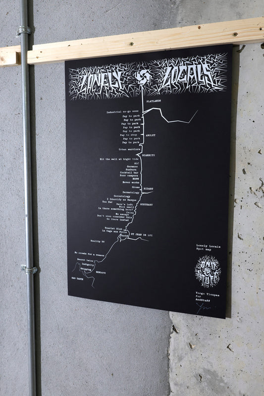 MAP, LONELY LOCALS BY YORGO TLOUPAS