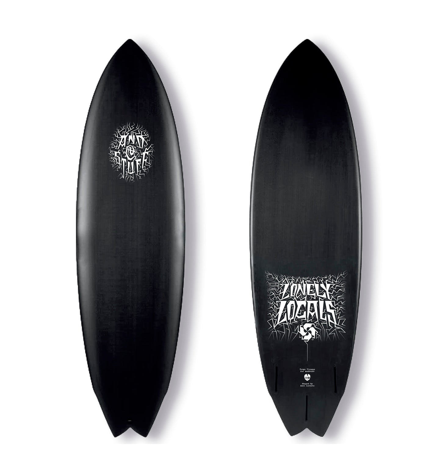 SURFBOARDS shaped by AXEL LORENZ and designed by YORGO TLOUPAS