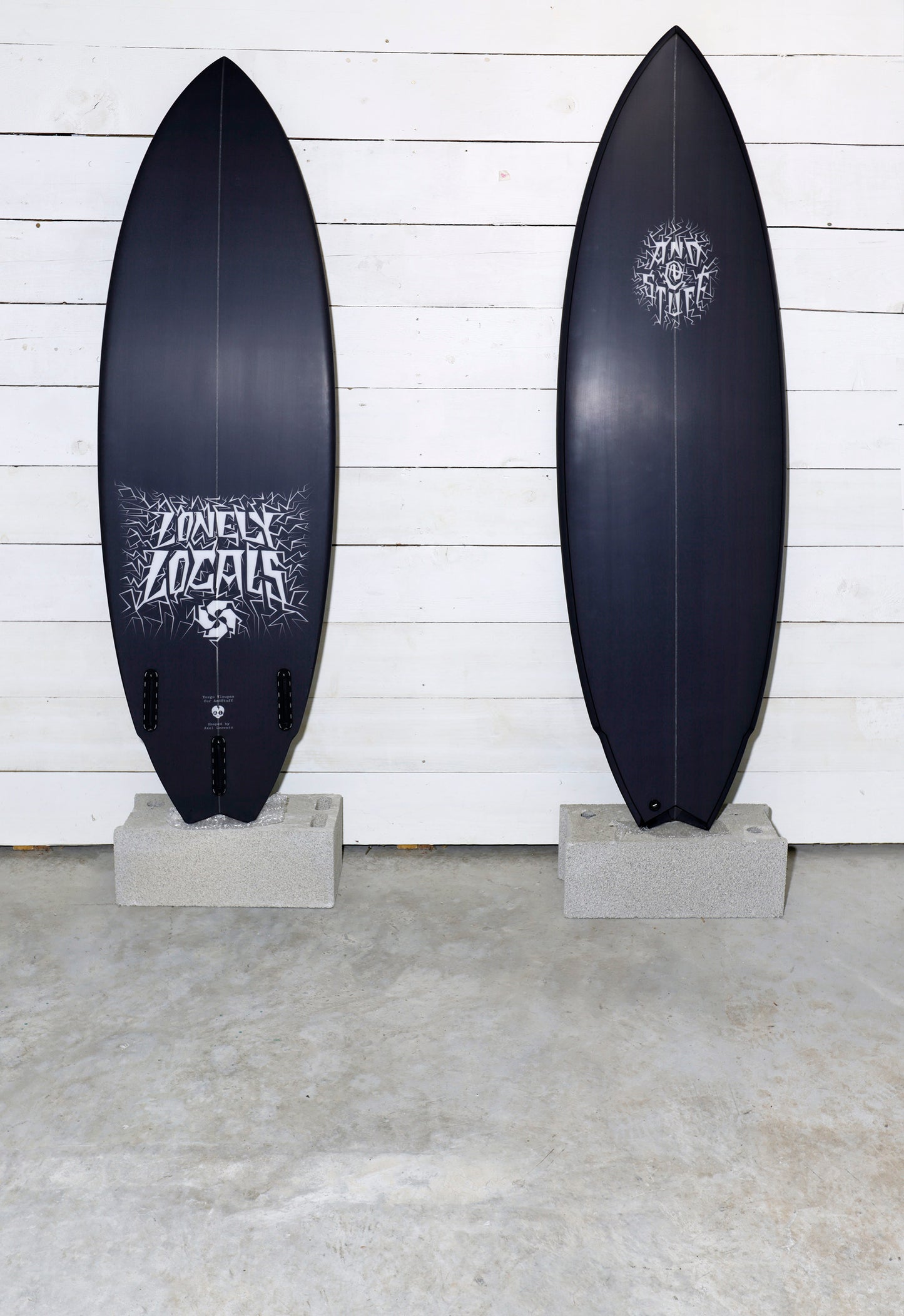 SURFBOARDS shaped by AXEL LORENZ and designed by YORGO TLOUPAS